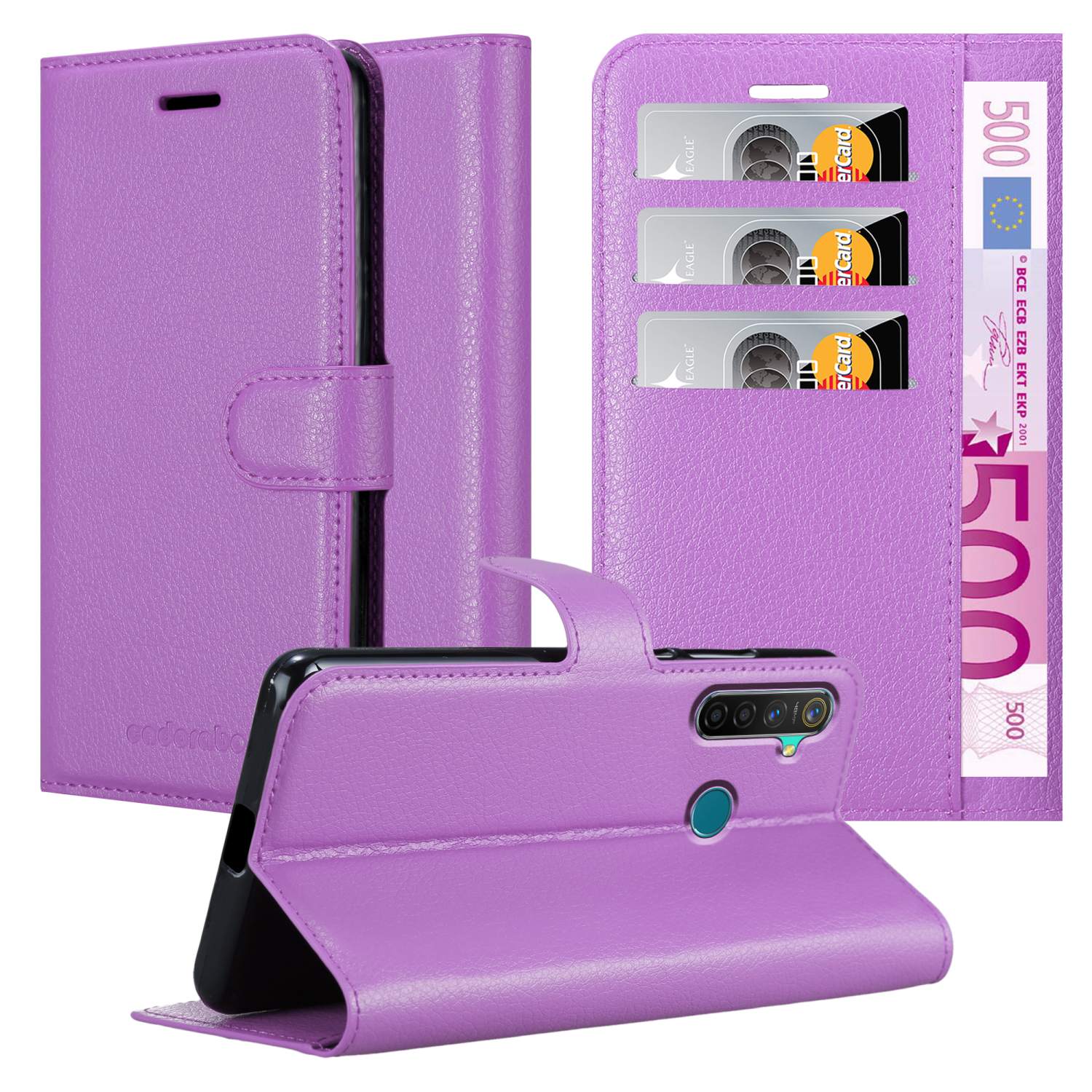 Hülle für Realme 5 PRO / Realme Q Schutz Book Wallet Handyhülle Magnet - Bild 34 von 41
