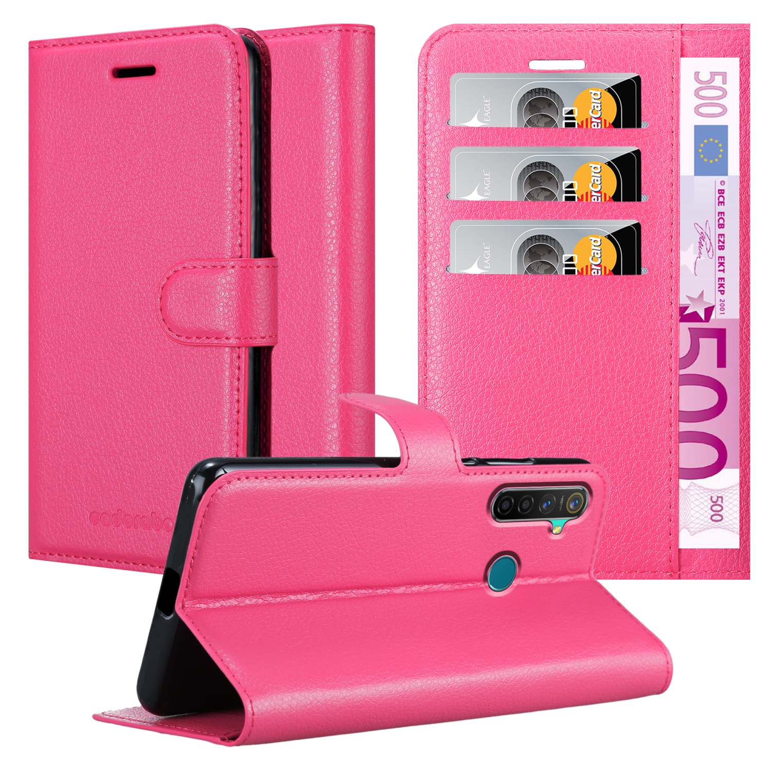 Hülle für Realme 5 PRO / Realme Q Schutz Book Wallet Handyhülle Magnet - Bild 18 von 41