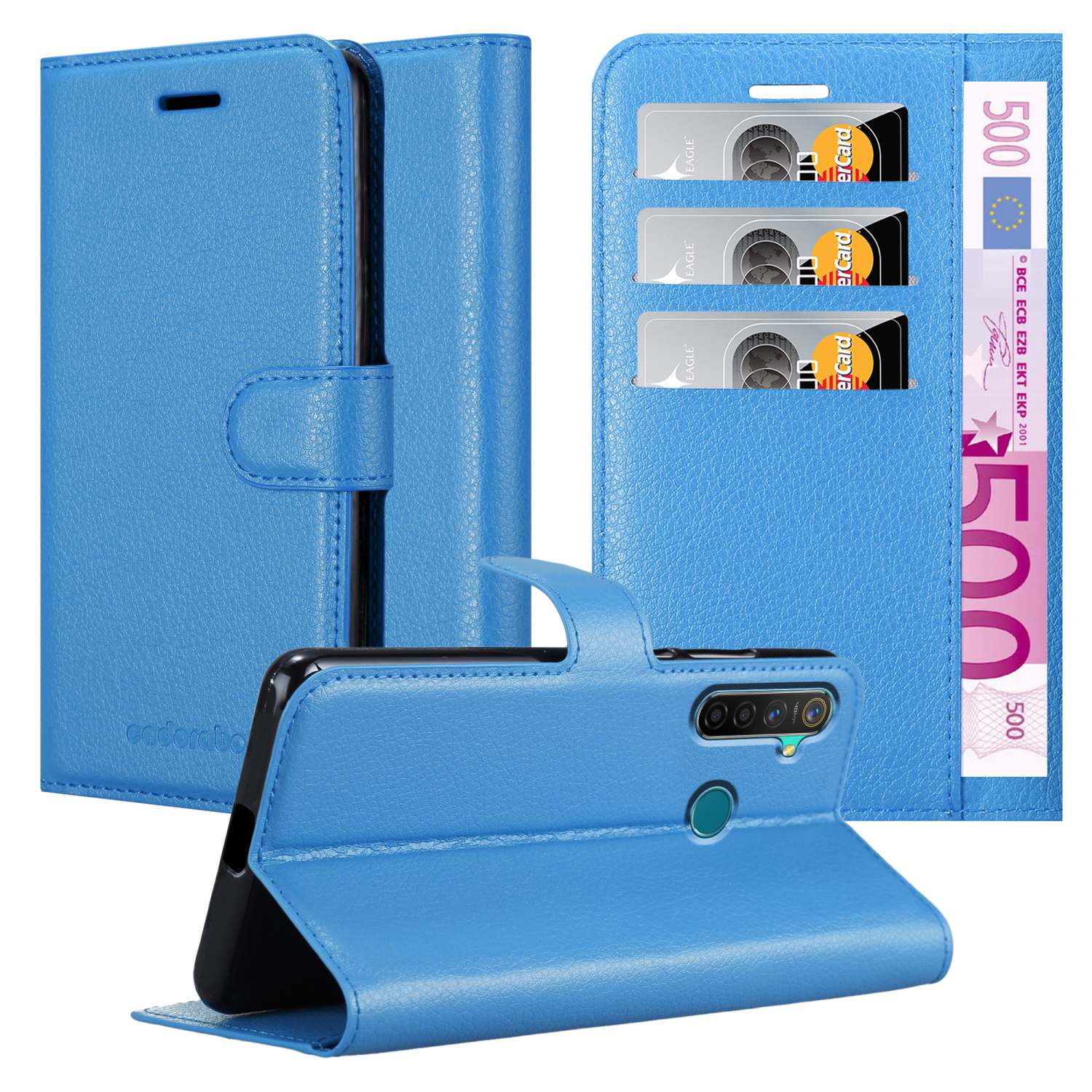 Hülle für Realme 5 PRO / Realme Q Schutz Book Wallet Handyhülle Magnet - Bild 26 von 41