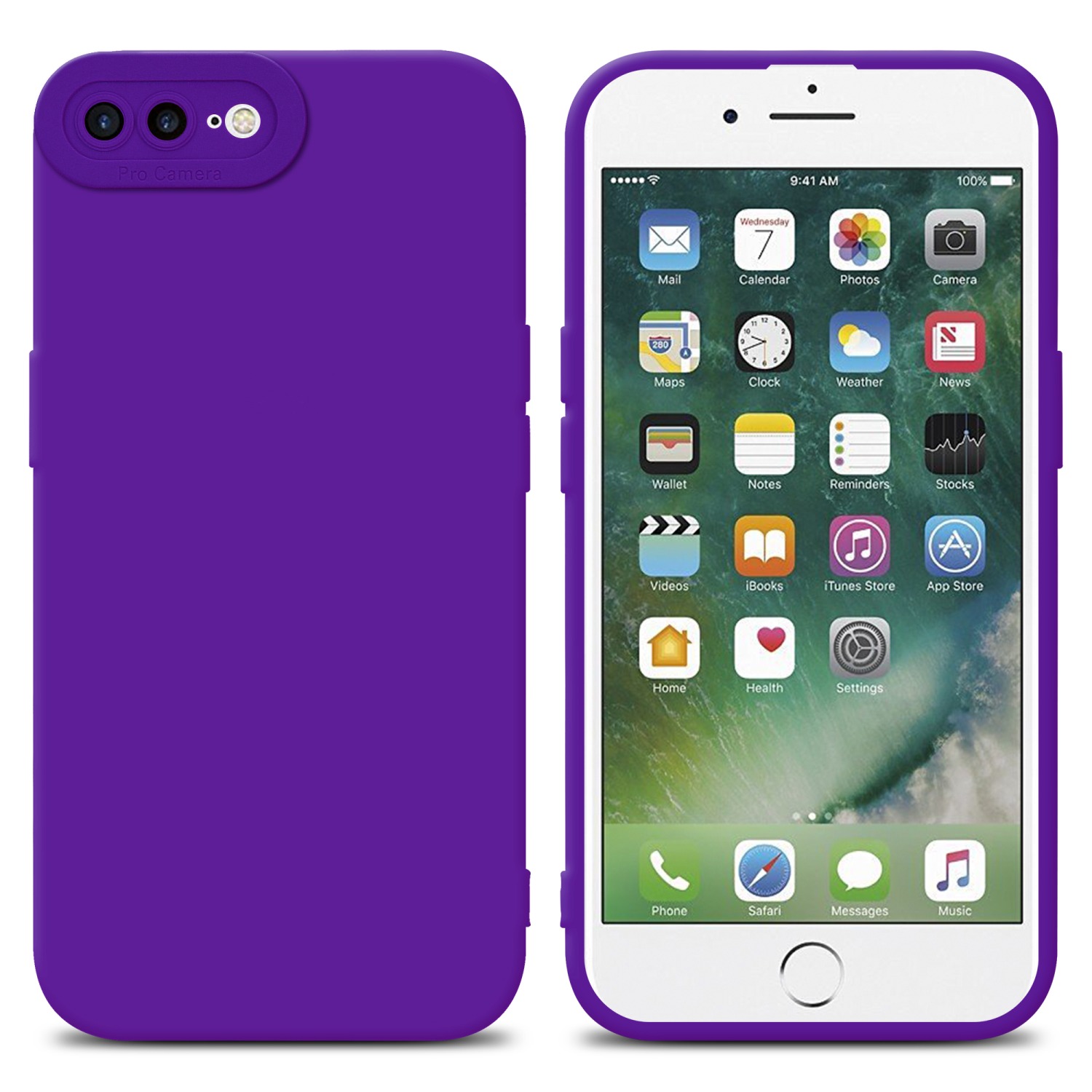 Funda protectora para Apple iPhone 7 PLUS / 7S PLUS / 8 PLUS TPU Estuche Carcasa - Imagen 86 de 106