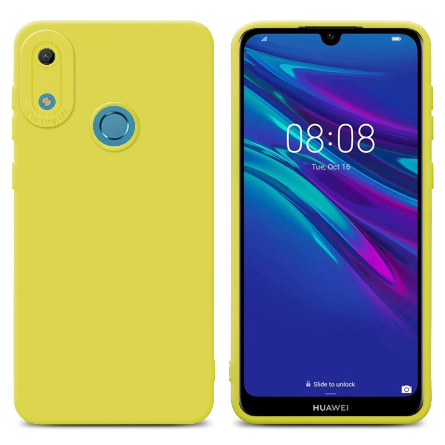Case for Huawei Y6 2019 Camera Protection Cover Fluid TPU Silicone - Photo 119 sur 127