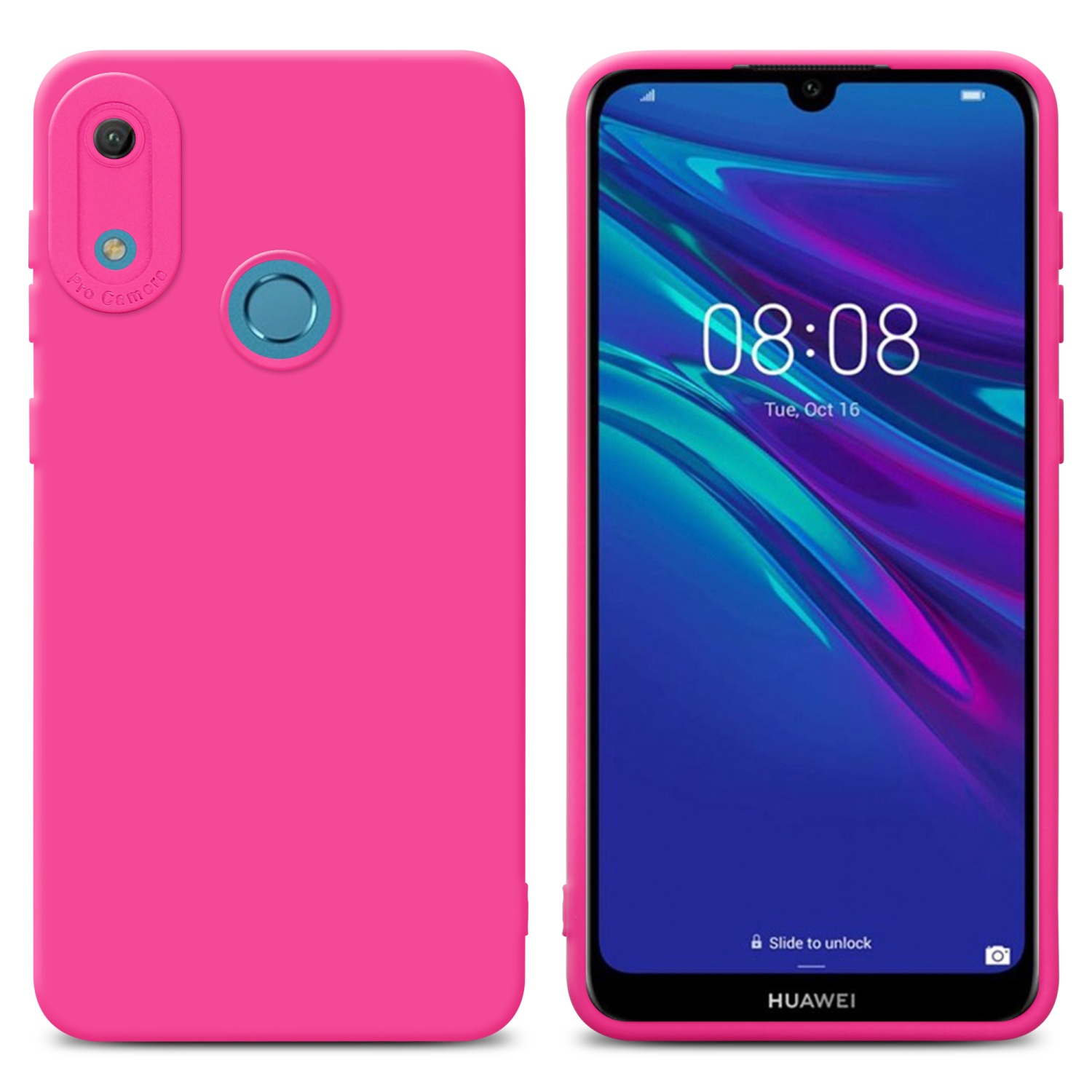 Case for Huawei Y6 2019 Camera Protection Cover Fluid TPU Silicone - Photo 56 sur 127