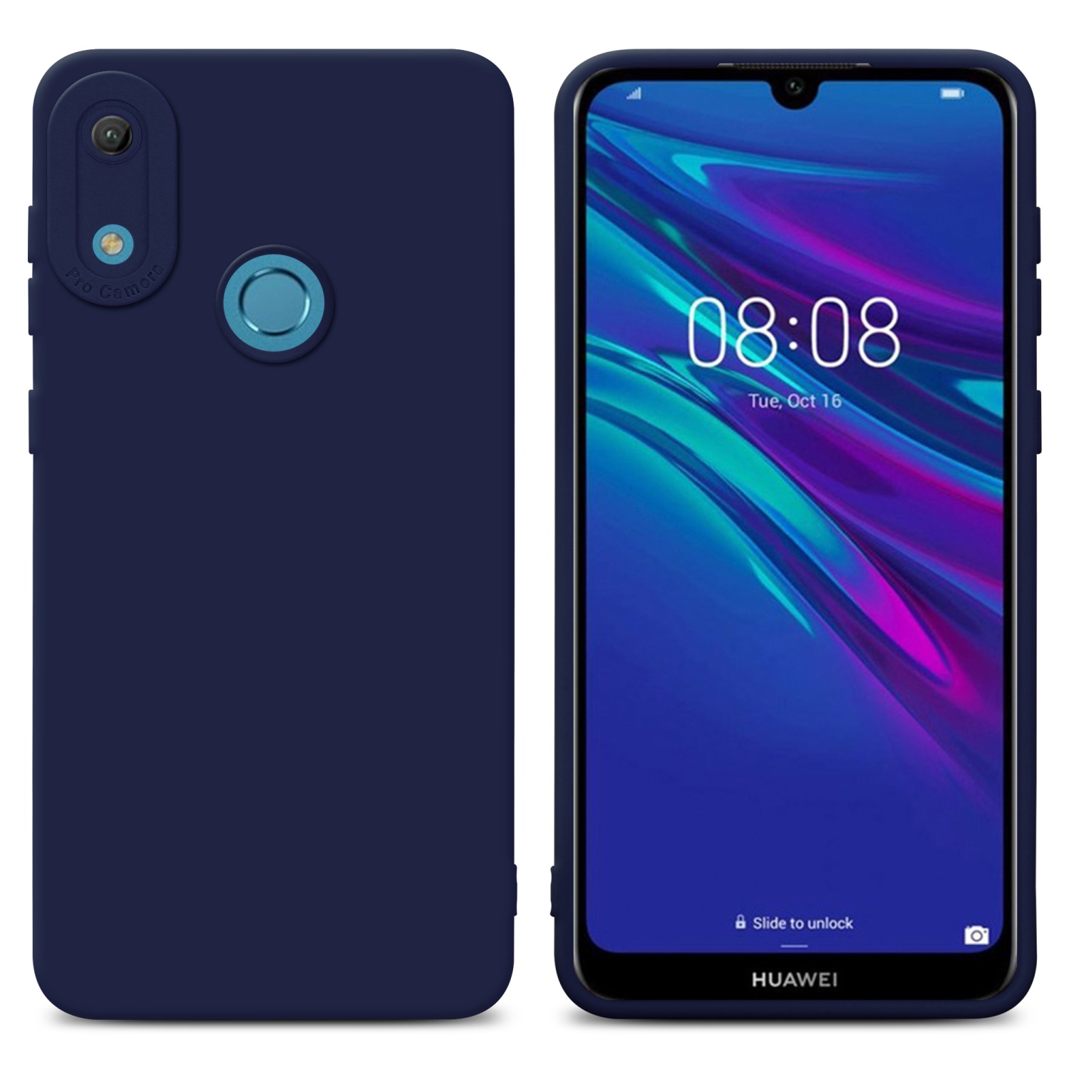 Case for Huawei Y6 2019 Camera Protection Cover Fluid TPU Silicone - Photo 38 sur 127