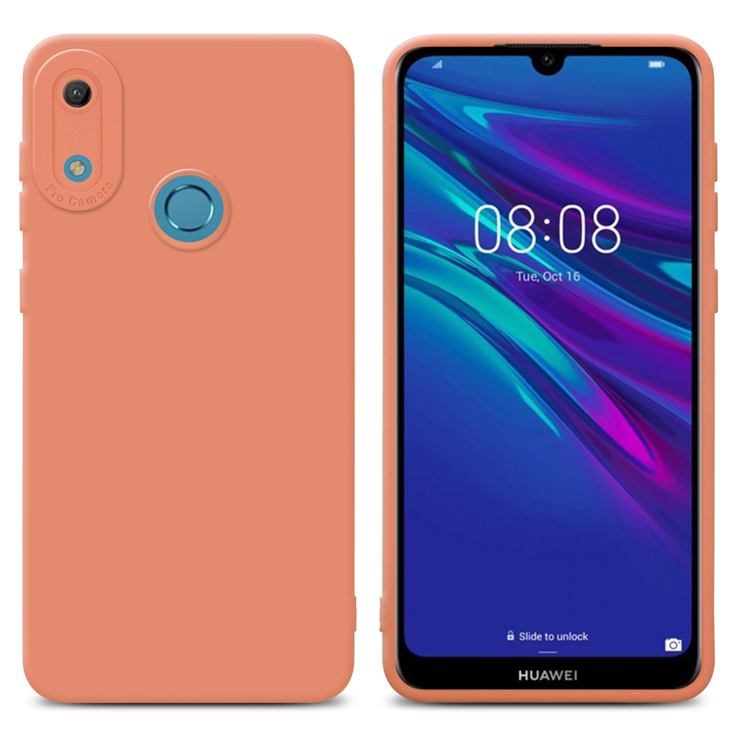 Case for Huawei Y6 2019 Camera Protection Cover Fluid TPU Silicone - Photo 65 sur 127