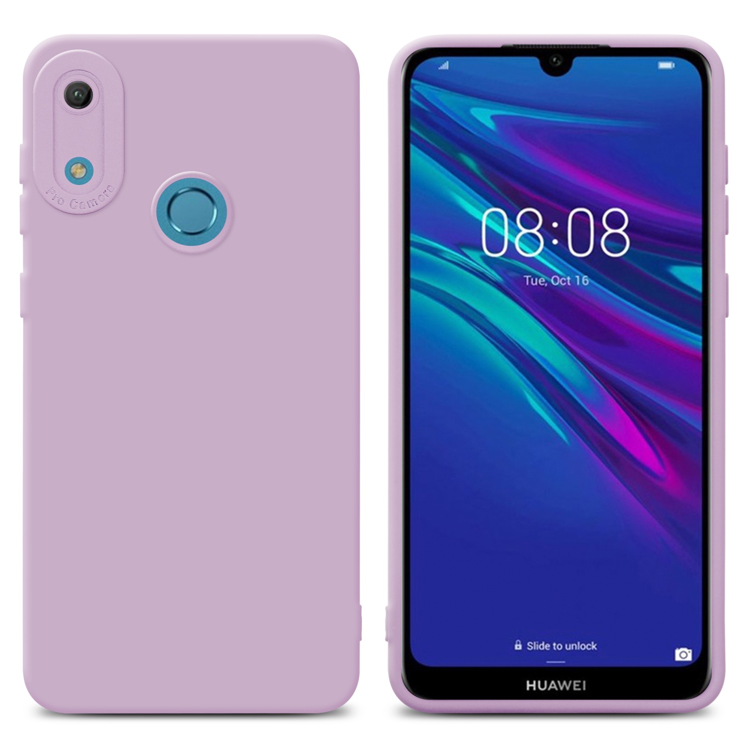 Case for Huawei Y6 2019 Camera Protection Cover Fluid TPU Silicone - Photo 29 sur 127