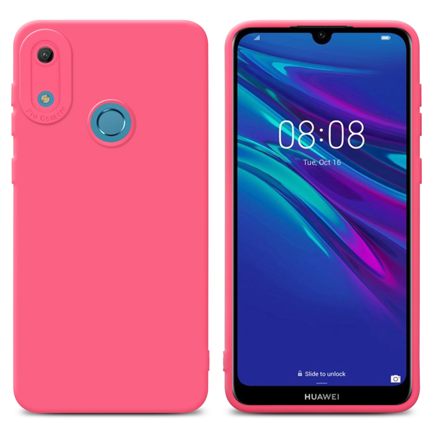 Case for Huawei Y6 2019 Camera Protection Cover Fluid TPU Silicone - Photo 101 sur 127