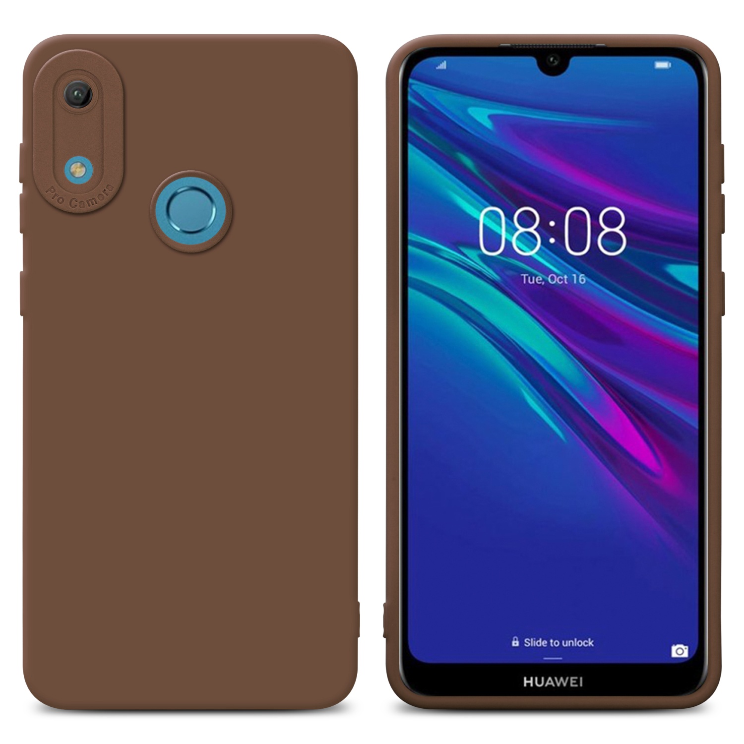 Case for Huawei Y6 2019 Camera Protection Cover Fluid TPU Silicone - Photo 20 sur 127