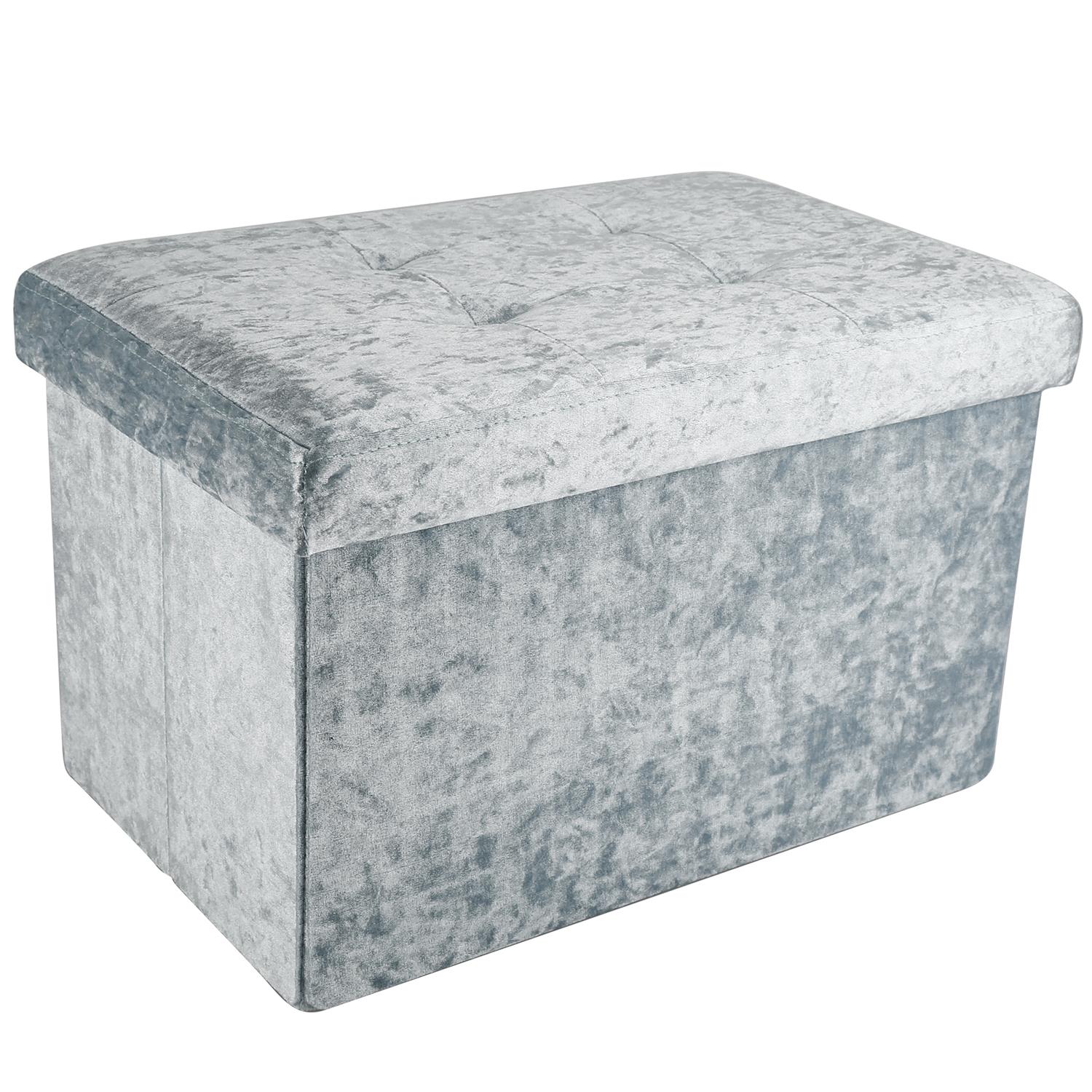 Faltbare Sitzbank 49x30x30 cm Sitzhocker Sitzwürfel Stauraum Aufbewahrungsbox - Bild 18 von 25