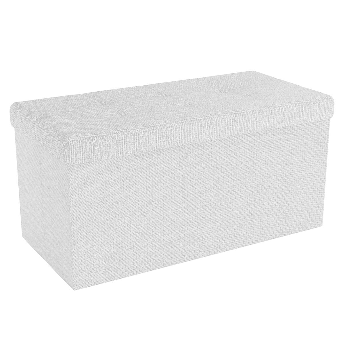 Foldable Ottoman 76x38x38 cm Seat Cube Storage Box Storage Space Foot Stool - 第 8/45 張圖片
