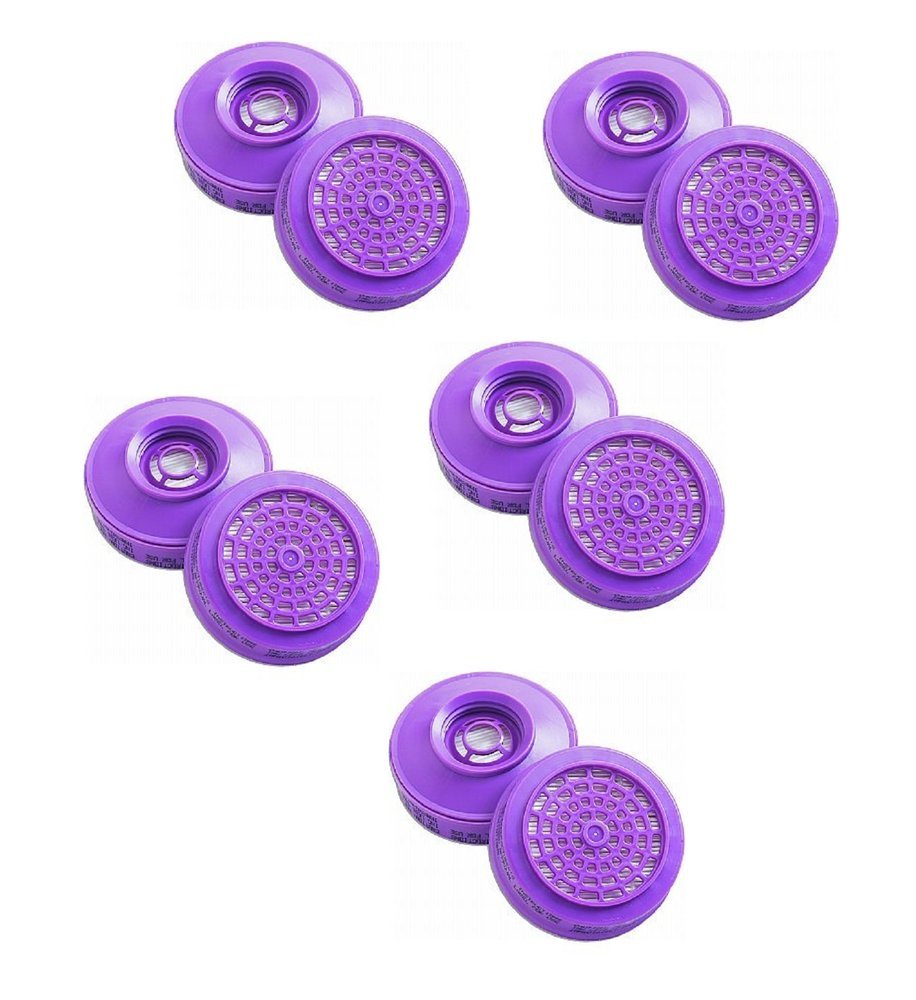 Survivair (5 PAIRS/10 PK) SSeries Replacement P100 Micro Filter 1050