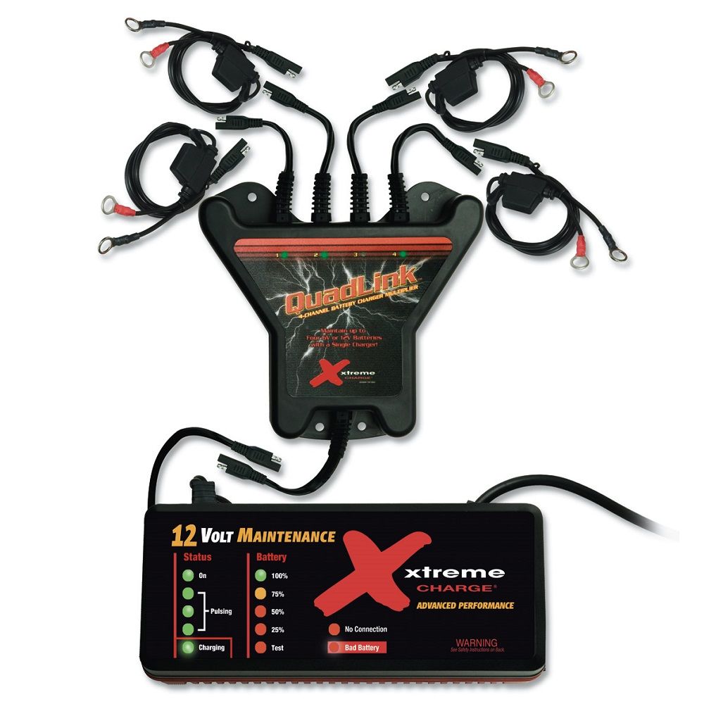 PulseTech Xtreme 4Station QuadLink Battery Charger Kit XCQL4K1 eBay