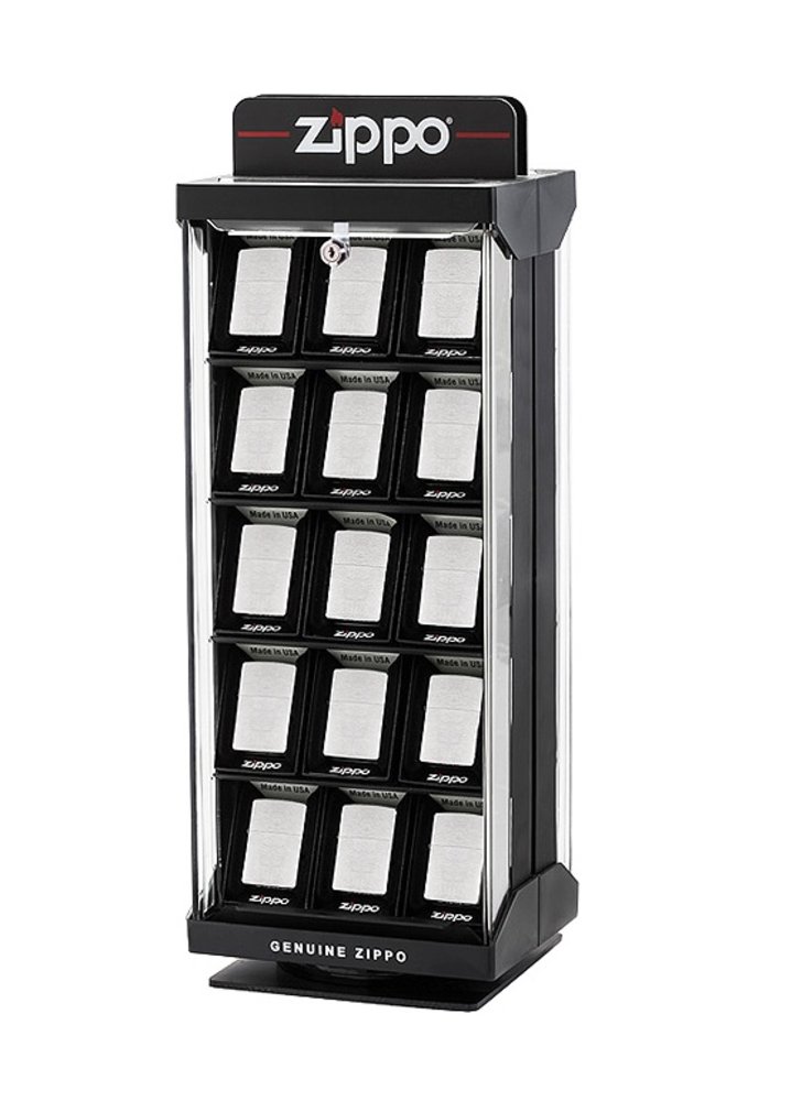 Zippo 30pc Swivel Countertop Display Case, Lighters Not Included