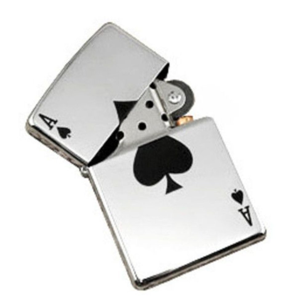 Zippo Lighter Lucky Ace Of Spades 24011 eBay