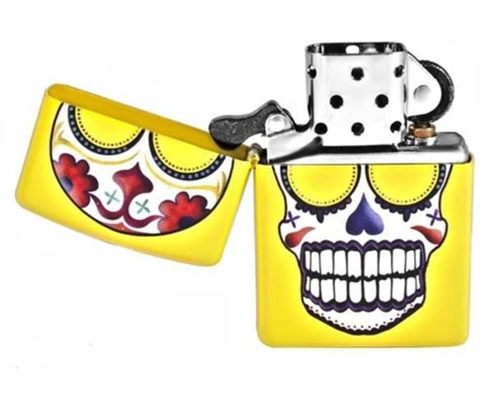Zippo Day of the Dead Lighter, Lemon Matte Yellow 24894 eBay