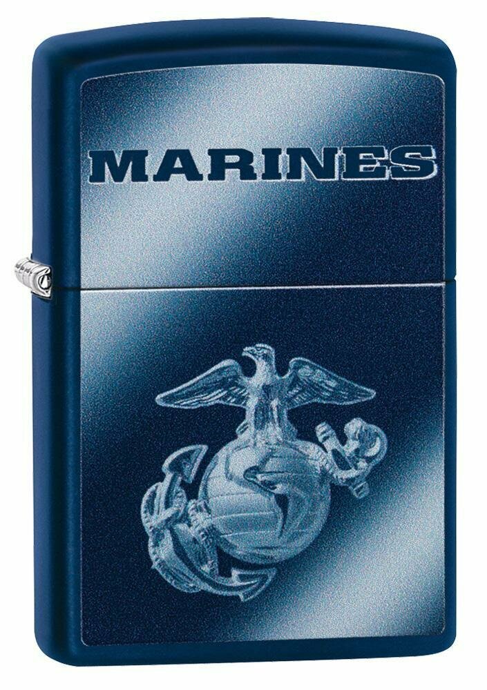 Zippo USA Marine Corps Military, Genuine Navy Matte Windproof Lighter