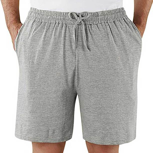 Men's Cotton Lounge Shorts Grey L (42-44) | eBay UK