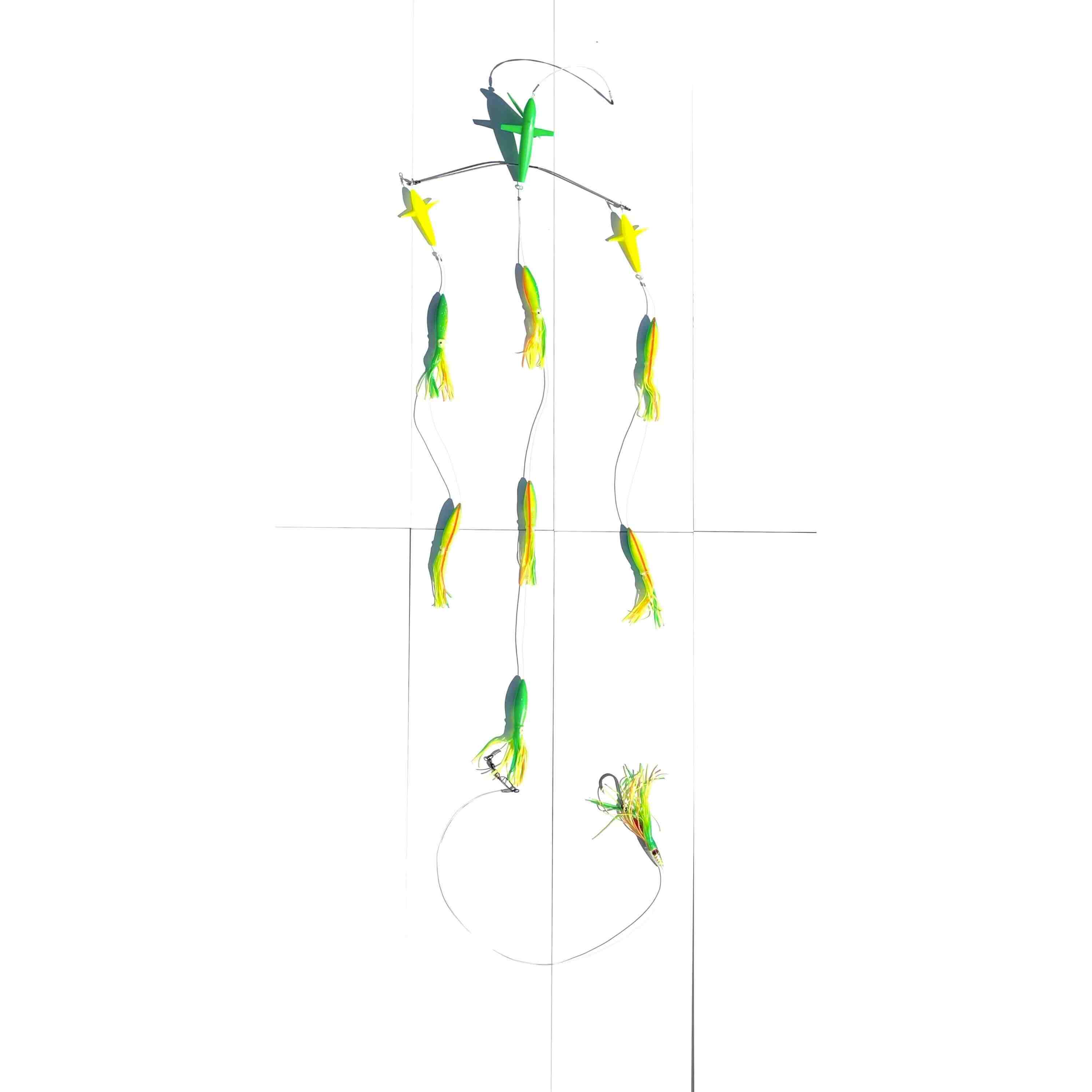 Chatter Lures 19" Side Tracker Spreader Bar- 9" Floating Squid - Picture 7 of 7