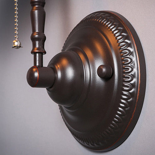 Retro Adjustable Plug In Wall Sconce Lamp with Cord and Plug Bronze