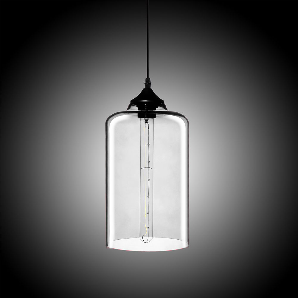 Modern 7 Colors Option Single Edison Bulb Glass Shade Wire Hanging