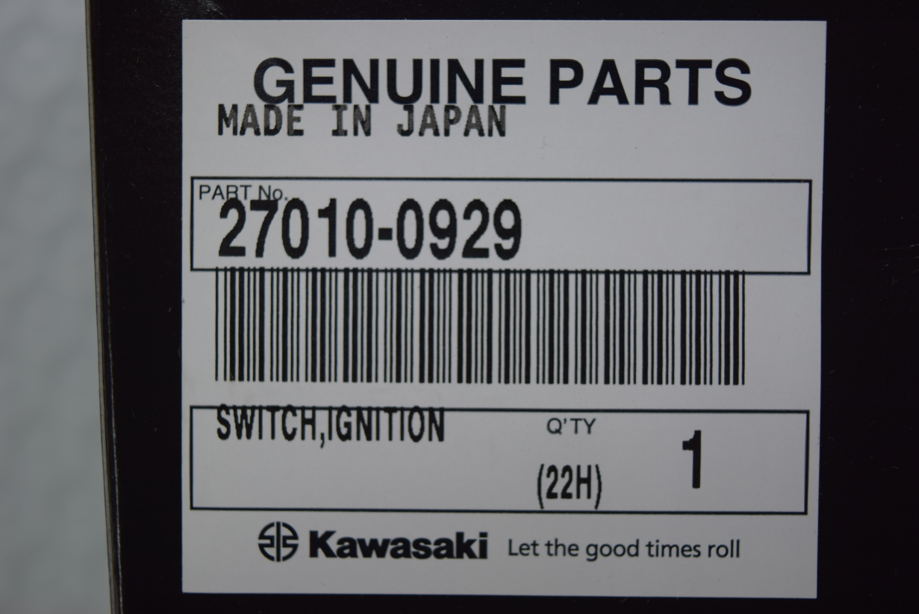 ヒガシ Kawasaki OEM Ignition Switch 27010-0929 | eBay