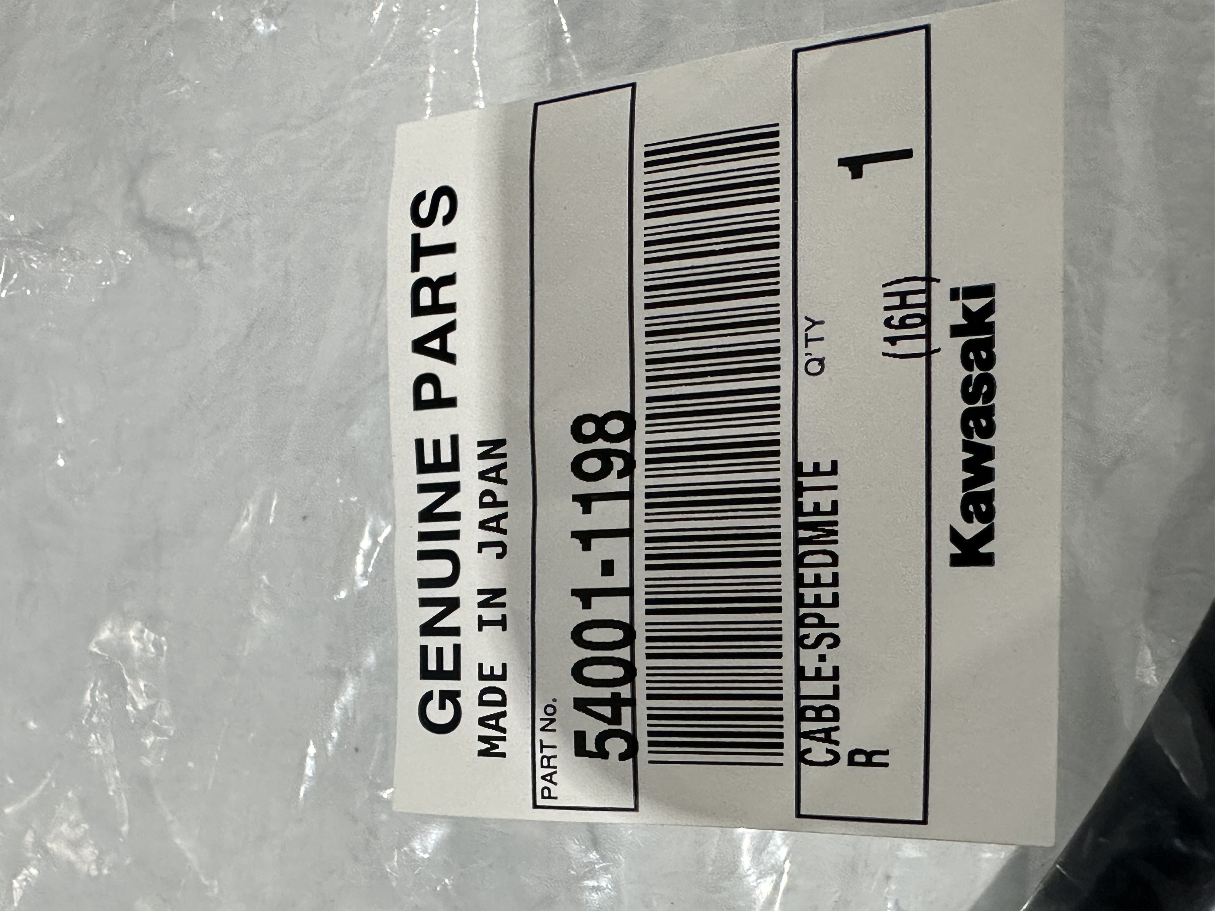 Kawasaki OEM 94-07 KLX250R KLX300R Speedometer Cable 54001-1198 | eBay