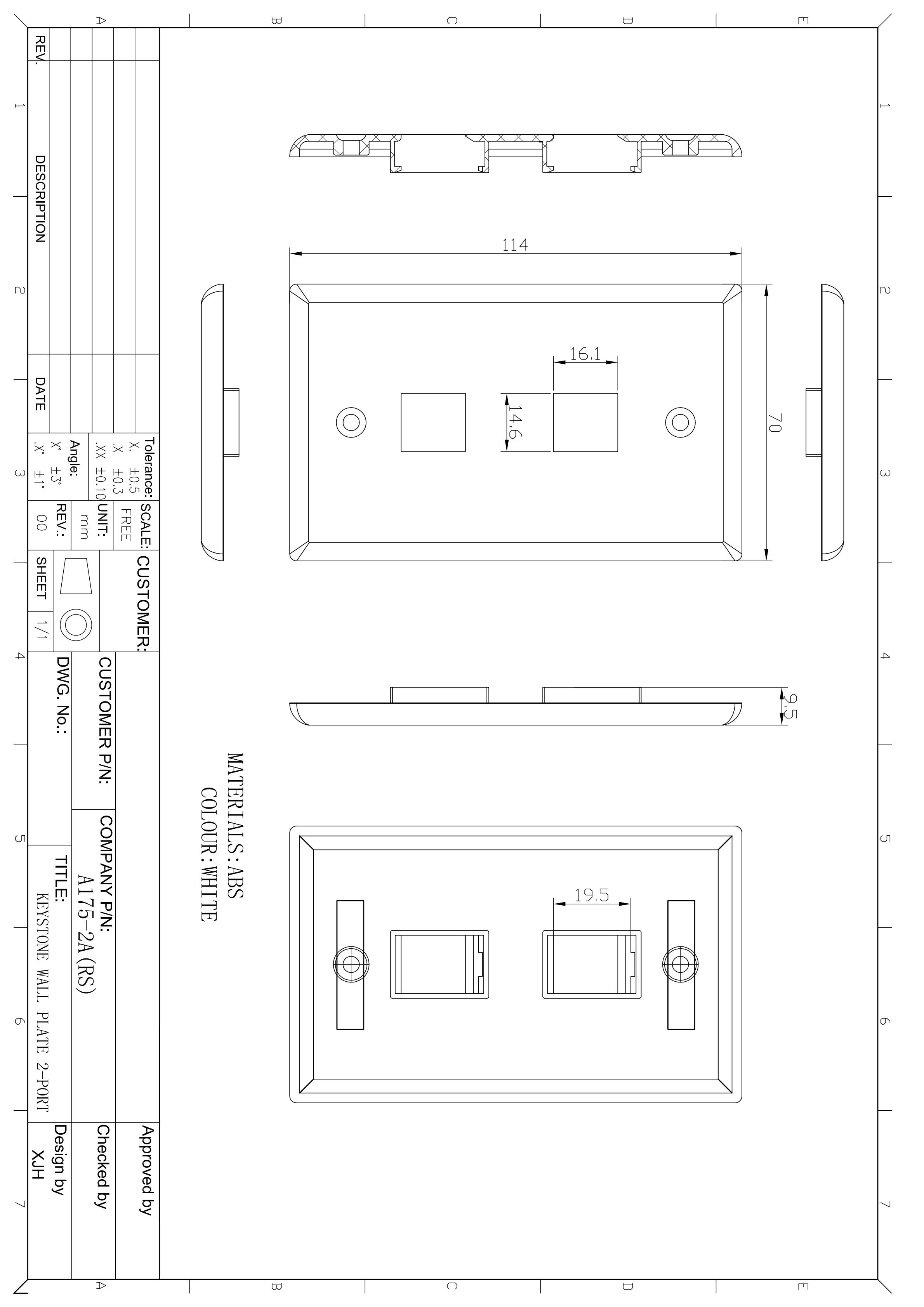 2Port Keystone Single Gang Wall plate 10 packs eBay