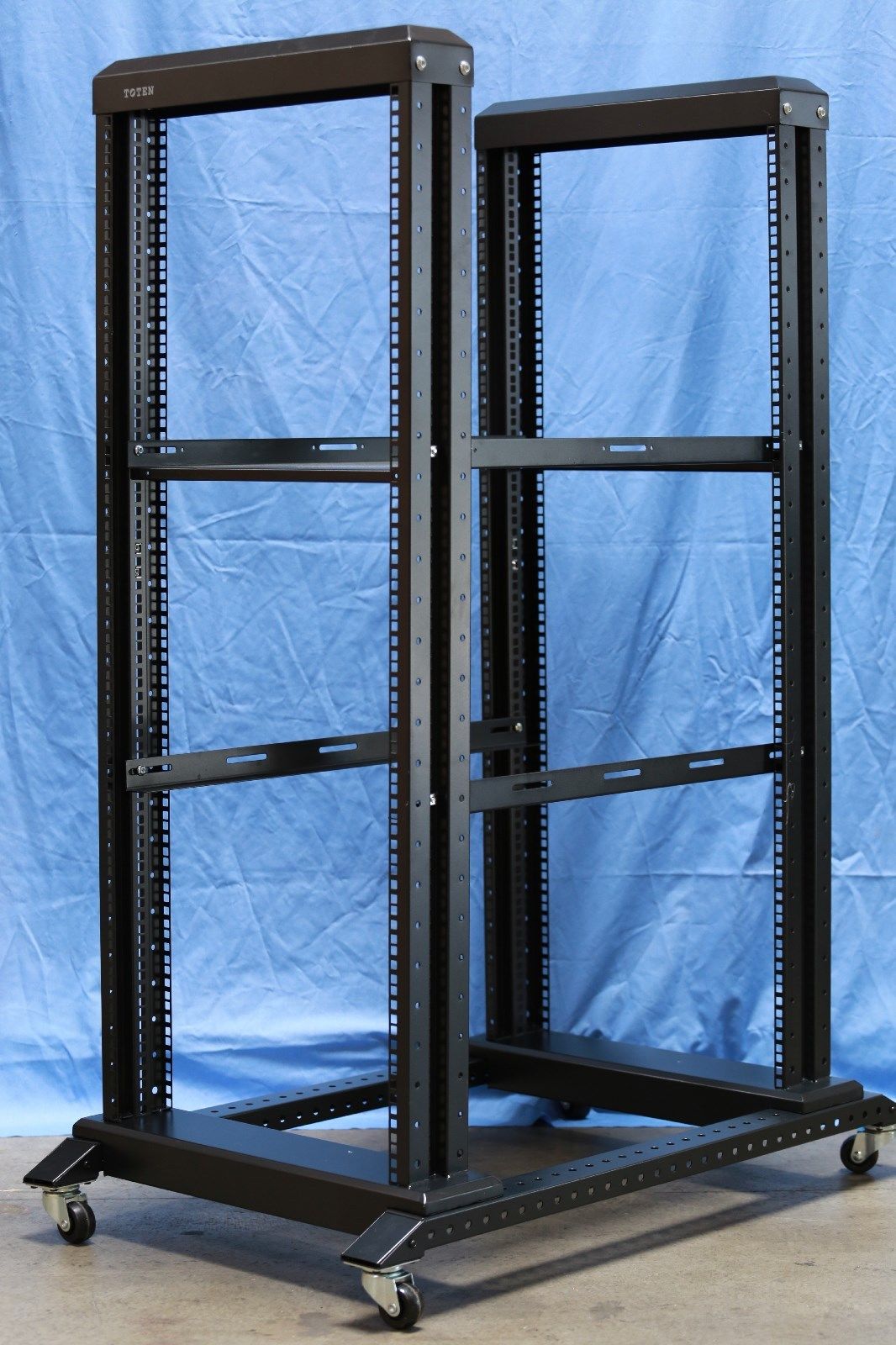 27U 4 Post Open Frame Data Server Rack 19" 32"Deep + 3 Pairs of L Rails 742010577577 eBay