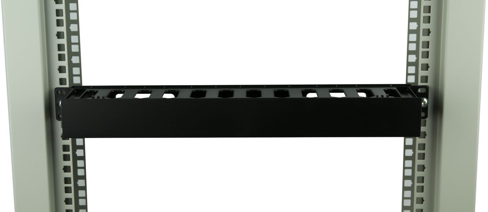 1U Horizontal Rack Mount Plastic Cable Management For Servers Data