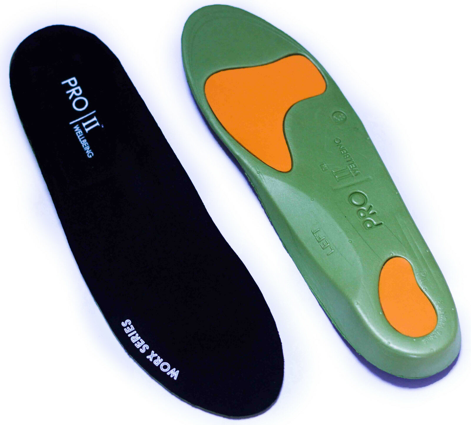3 x pair Pro11Wellbeing Worx Orthotic insoles Arch Support Back Pain