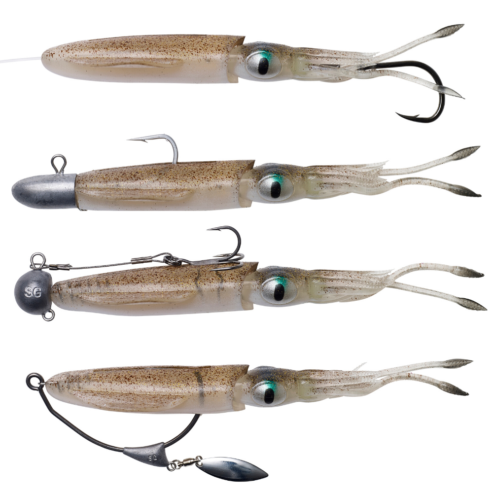 25 grs Couleur Pink Glow SavageGear 3D Swim Squid 12,5 cm