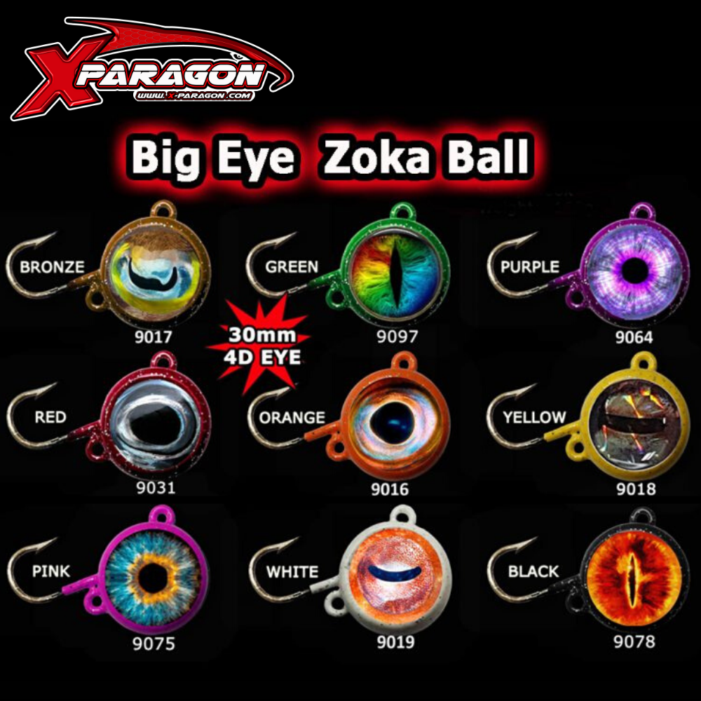 X-PARAGON BOTTOM FISHING JIG HEAD ZOKA EYES SLIM EXTRA POWER GLOW 70g