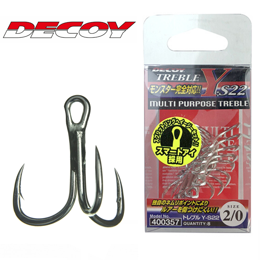 Decoy Heavy Duty Multi Purpose Treble Hooks Y S 22 For Sale