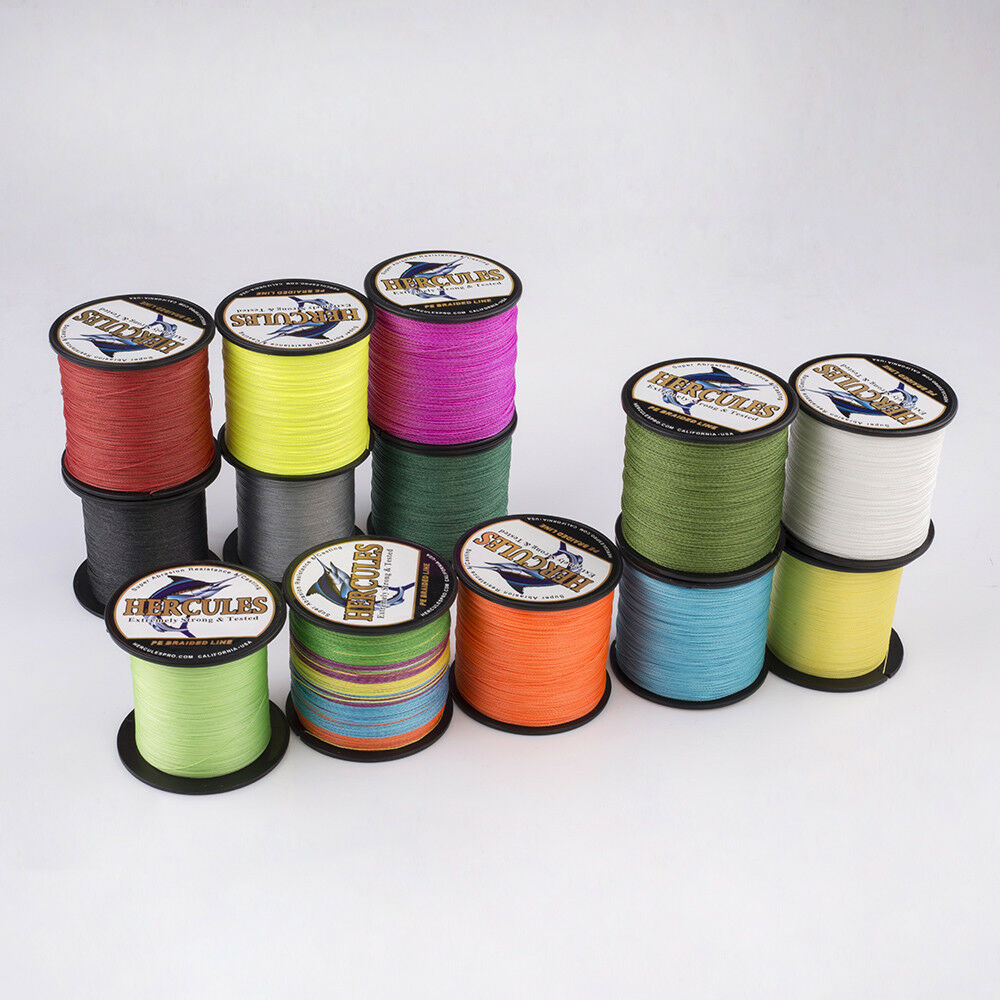 300M 6-100lb HERCULES 4 Strands PE Braided Fishing Line Resistant Abrasion 328Yd - Picture 23 of 168