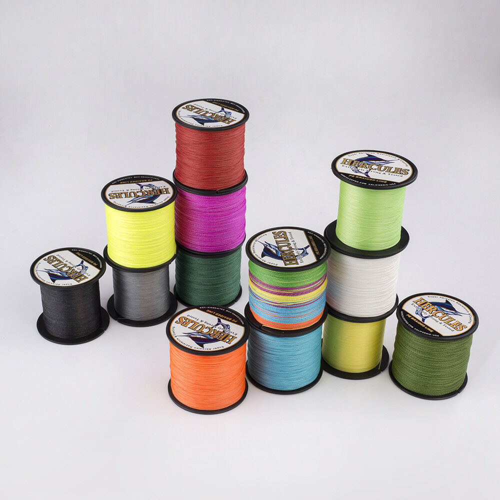 300M 6-100lb HERCULES 4 Strands PE Braided Fishing Line Resistant Abrasion 328Yd - Picture 24 of 168
