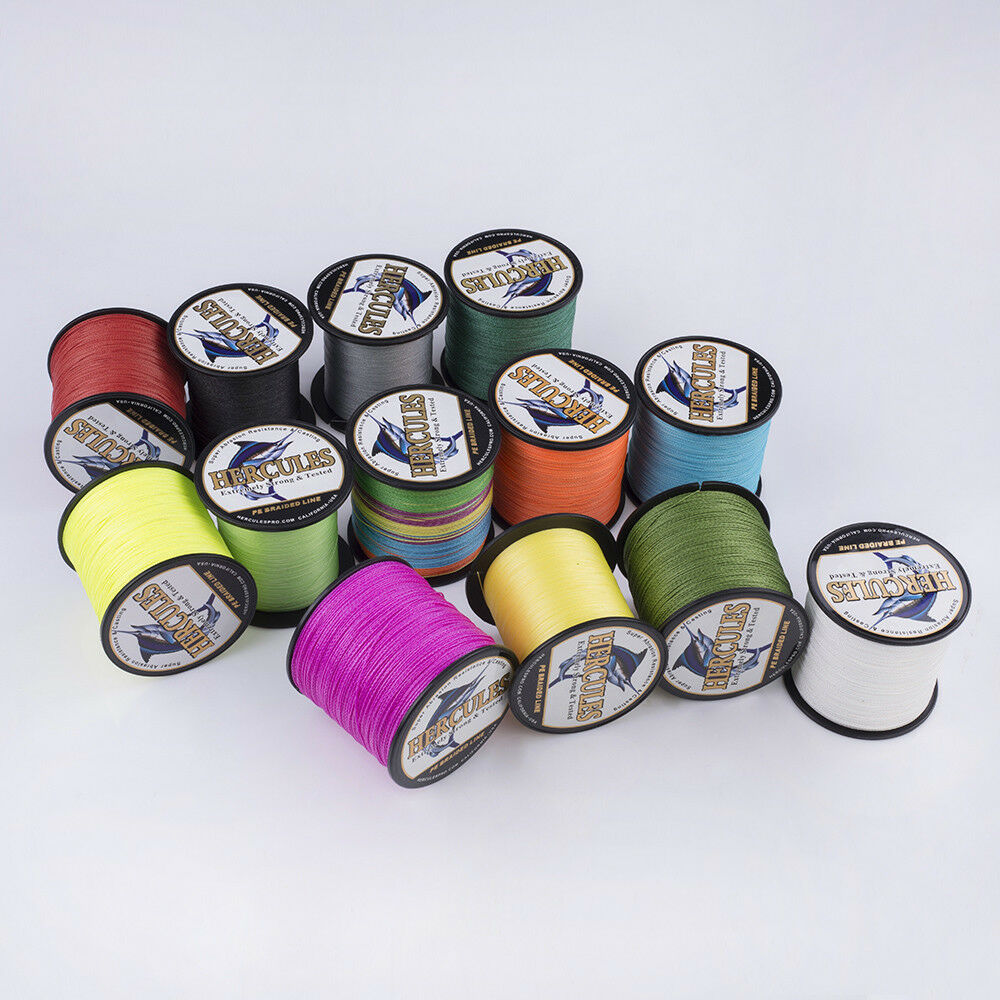 300M 6-100lb HERCULES 4 Strands PE Braided Fishing Line Resistant Abrasion 328Yd - Picture 22 of 168