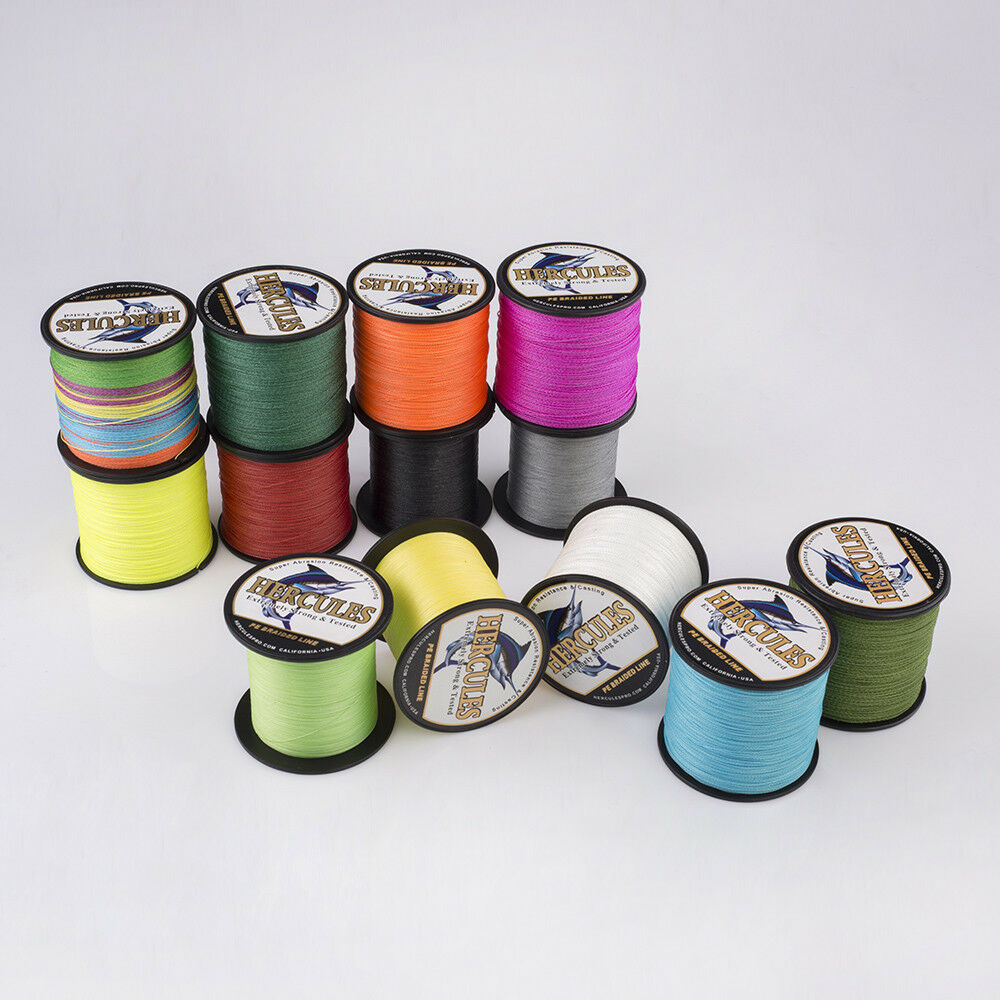300M 6-100lb HERCULES 4 Strands PE Braided Fishing Line Resistant Abrasion 328Yd - Picture 19 of 168