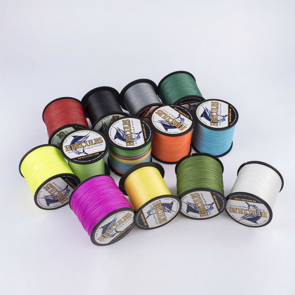 300M 6-100lb HERCULES 4 Strands PE Braided Fishing Line Resistant Abrasion 328Yd - Picture 21 of 168