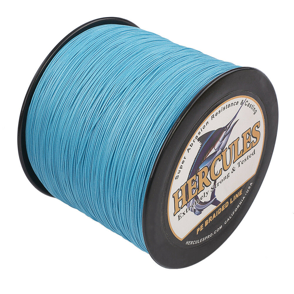 HERCULES 1094 Yard 8 Strands 10-300lb PE Braided Fishing Line Resistant Abrasion - Picture 11 of 23