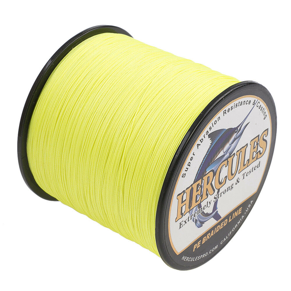 HERCULES 1094 Yard 10-300lb PE Braided Fishing Line 8 Strands Resistant Abrasion - Picture 17 of 23
