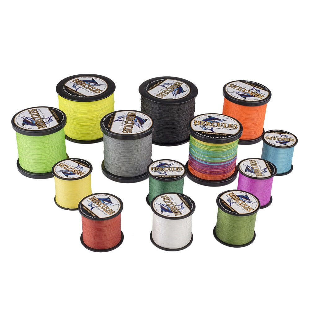 HERCULES 1000M 1094Yds 6-100lb Tackle PE Braided Fishing Line Saltwater 4 Strand - Picture 7 of 84