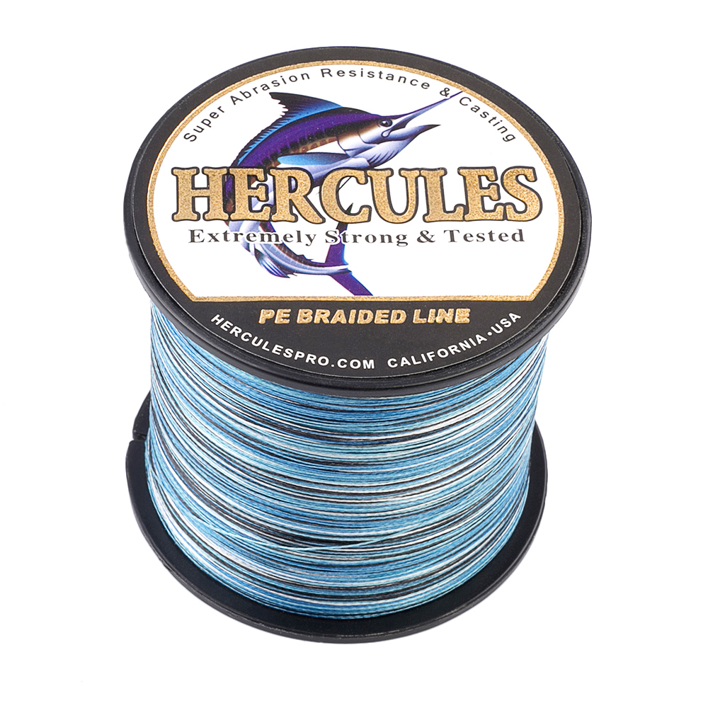 Color Select Hercules Braid Fishing Line 1500M 1640Yds 6100LB Test PE