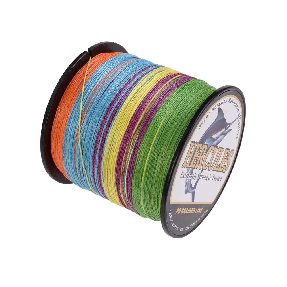 HERCULES 60 lb 4 8 Strands Braided Fishing Line 100-2000 m PE Extreme Reel