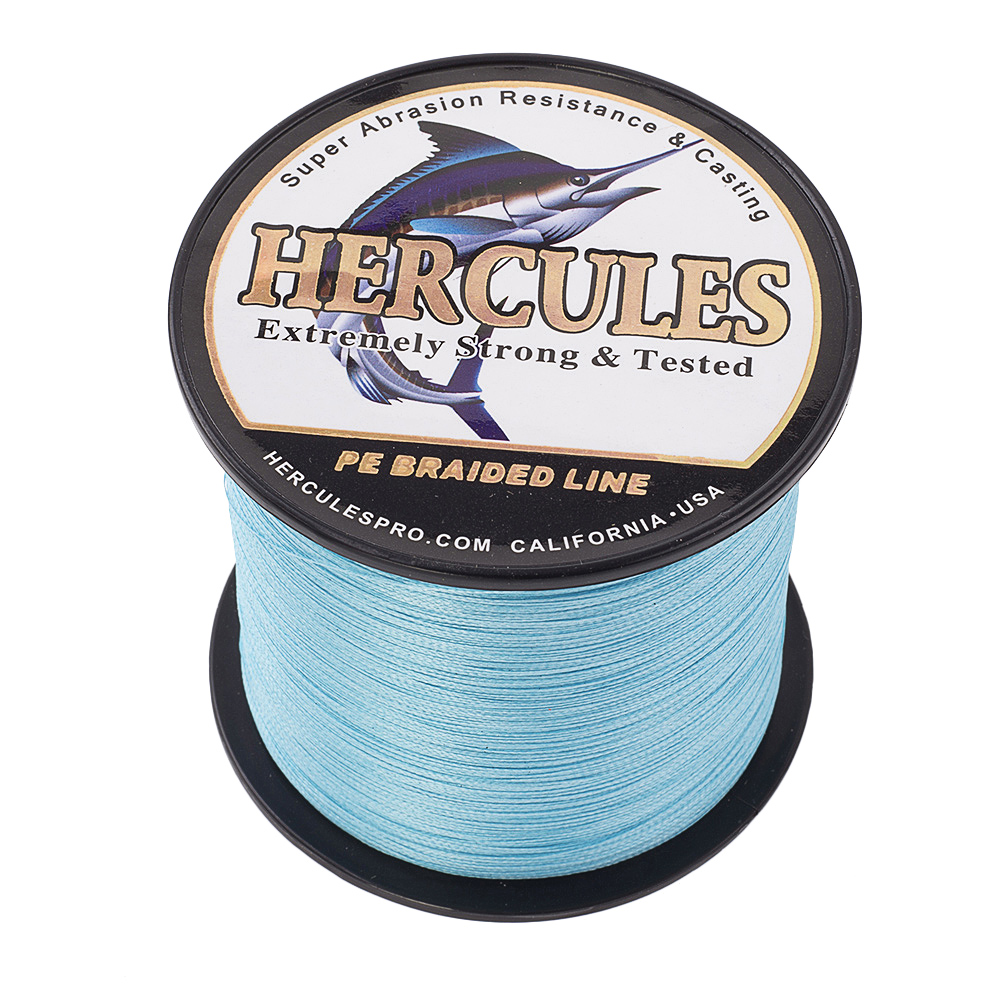 Hercules Braid Fishing Line PE 2000M 2187Yds 6-200LB Test Minimum Stretch Tuna