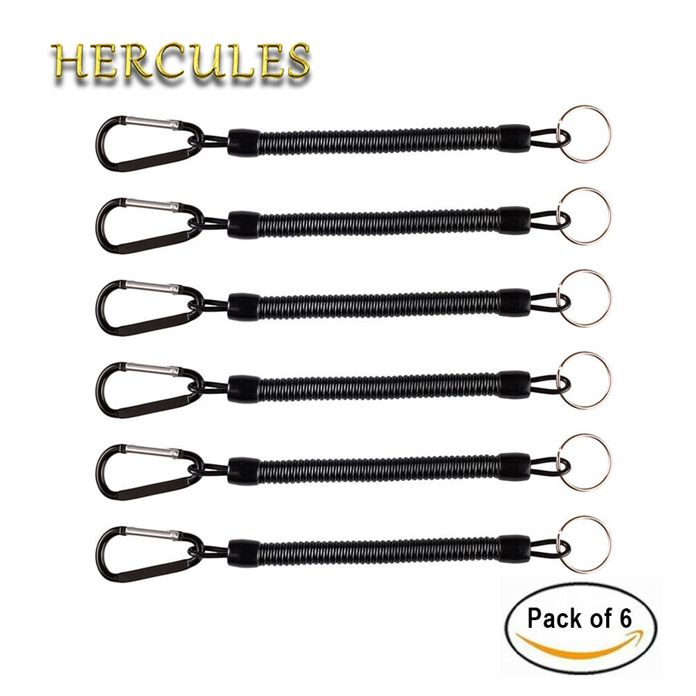 Max 80cm Retractable Full Extension Rope Pliers Lanyard Coiled Spring Fishing Max 80cm Retractable Full Extension Rope Pliers Lanyard Coiled Spring Fishing