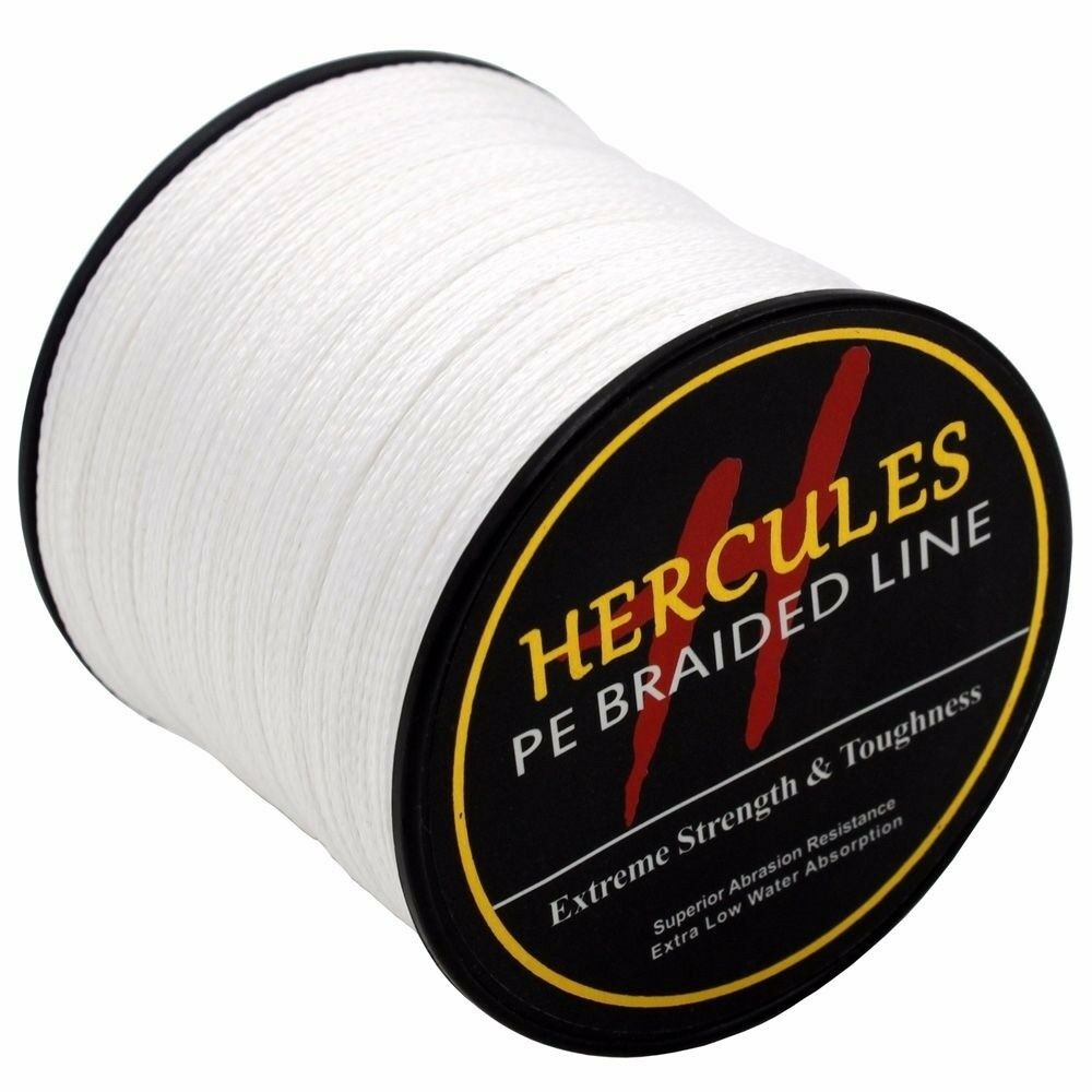 White Braid Fishing Line Super PE 100M2000M Tested 6lb300lb Hercules