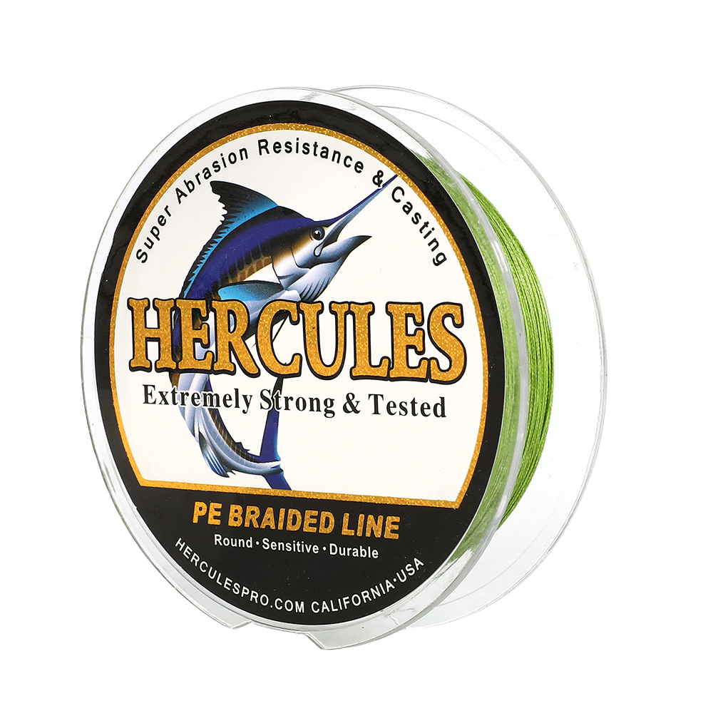 Hércules 4/8/9/12 hebras 6-300 lbs trenza línea de pesca ejército verde 100-2000 m bajo - Imagen 16 de 34