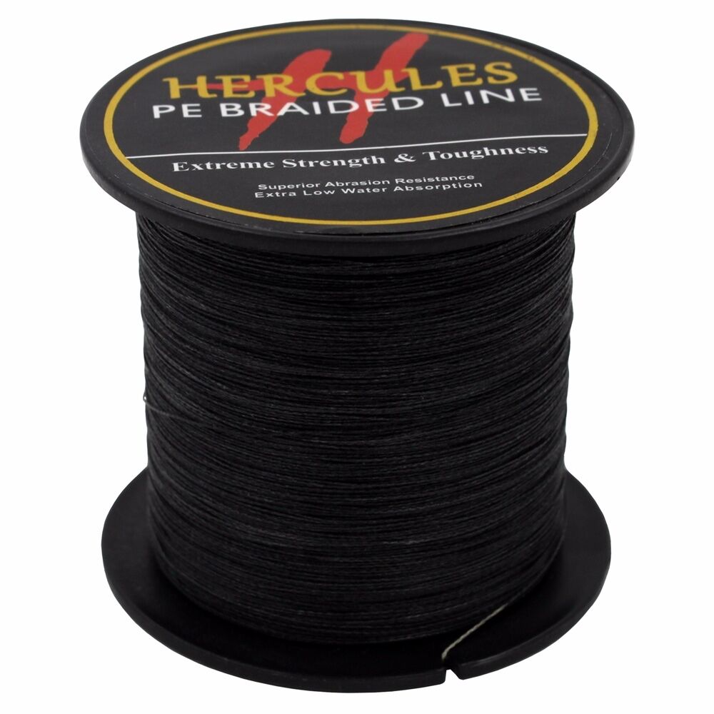 Hercules 100m2000m 6lb300lb black fishing line pe braided braid