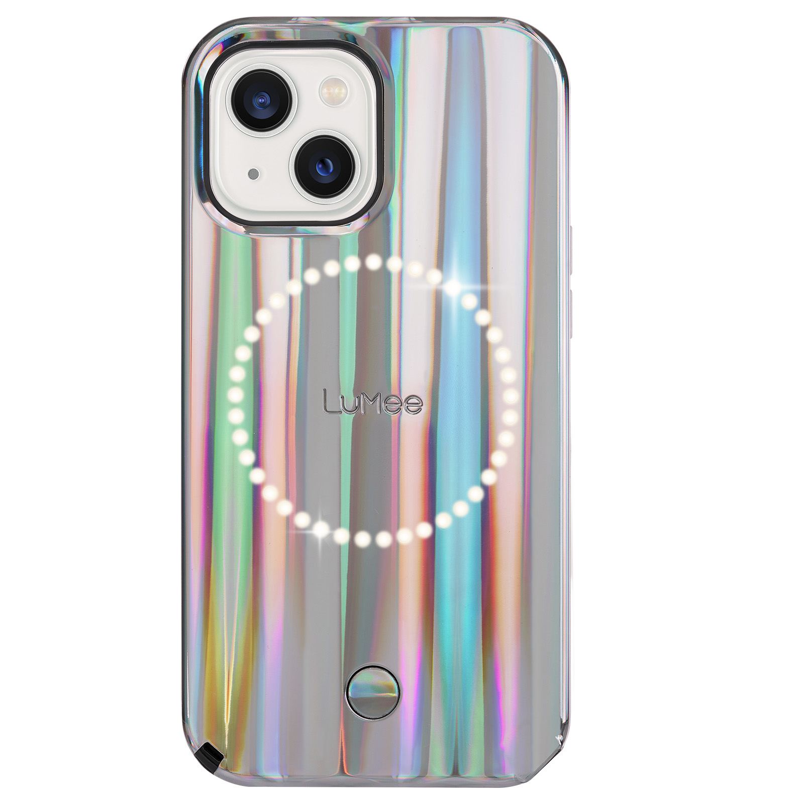 Custodia selfie illuminata LuMee Halo Apple iPhone serie 13 - olografica - Foto 9 di 14