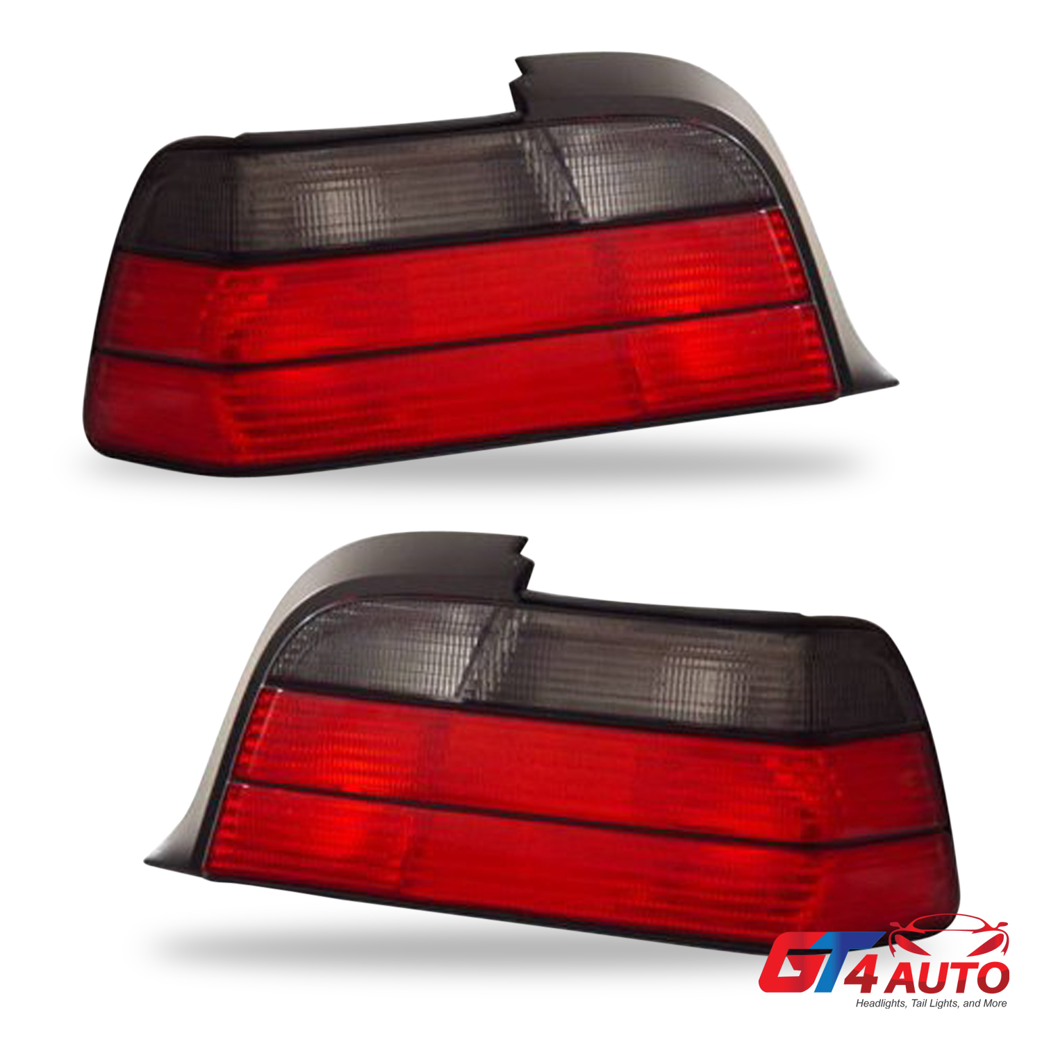 CG BMW 3 Series E36 92-98 4 Dr Tail Light Red//Clear Pair