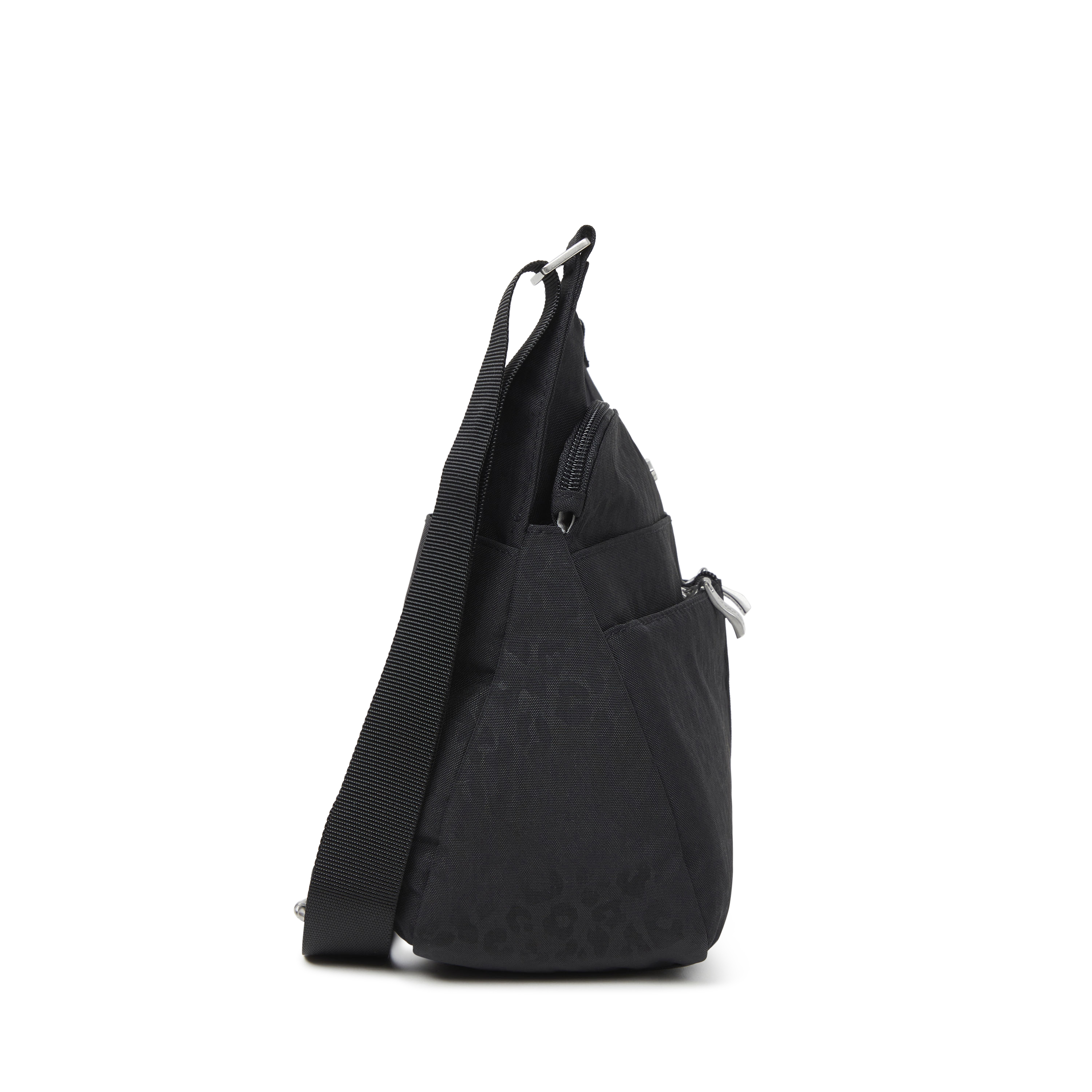 Baggallini Washable Crossover Crossbody W RFID Wristlet Black Cheetah Baggallini Washable Crossover Crossbody W RFID Wristlet Black Cheetah
